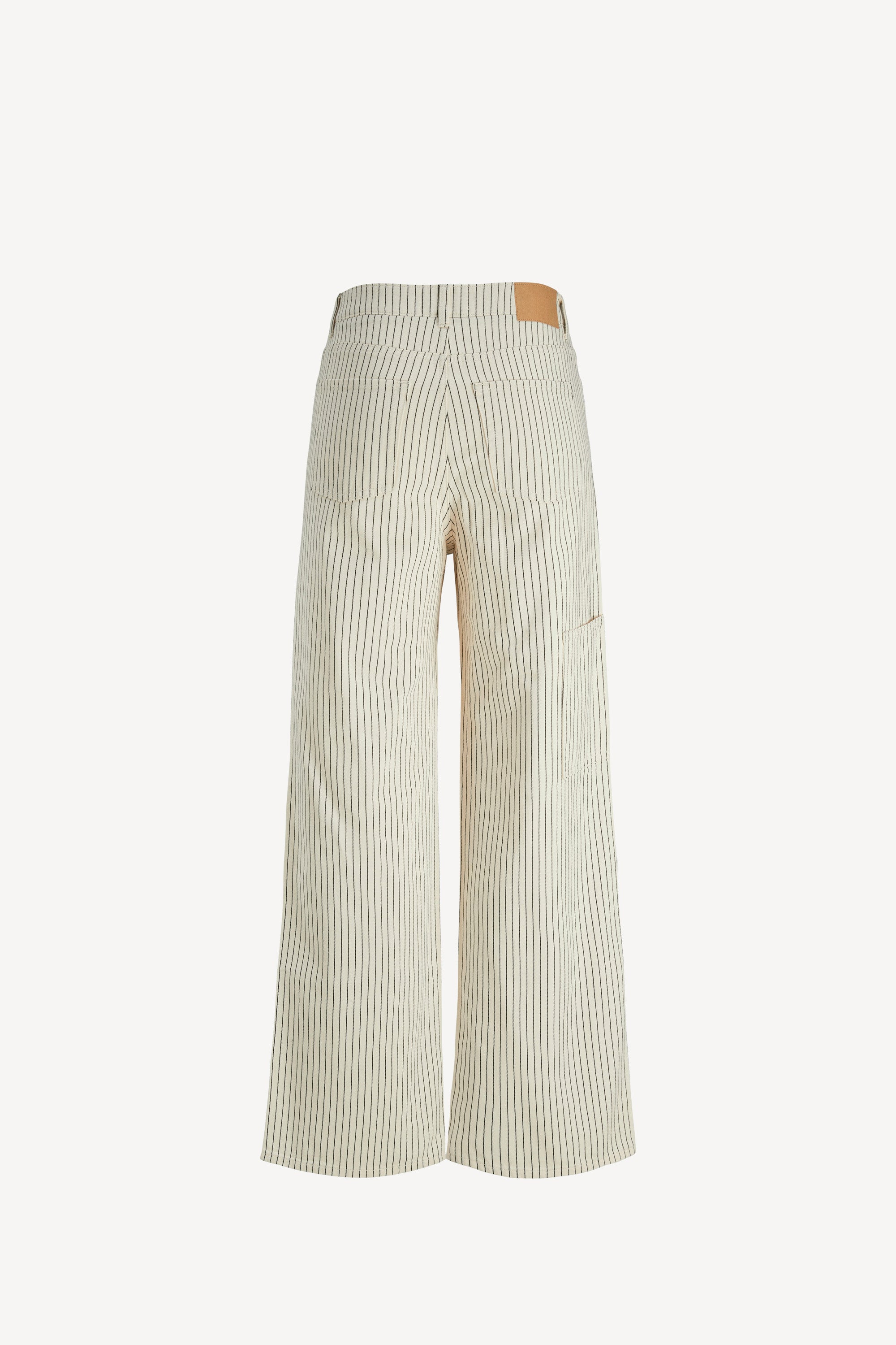 Maddy Pants Blanc de Blanc Pinstripe