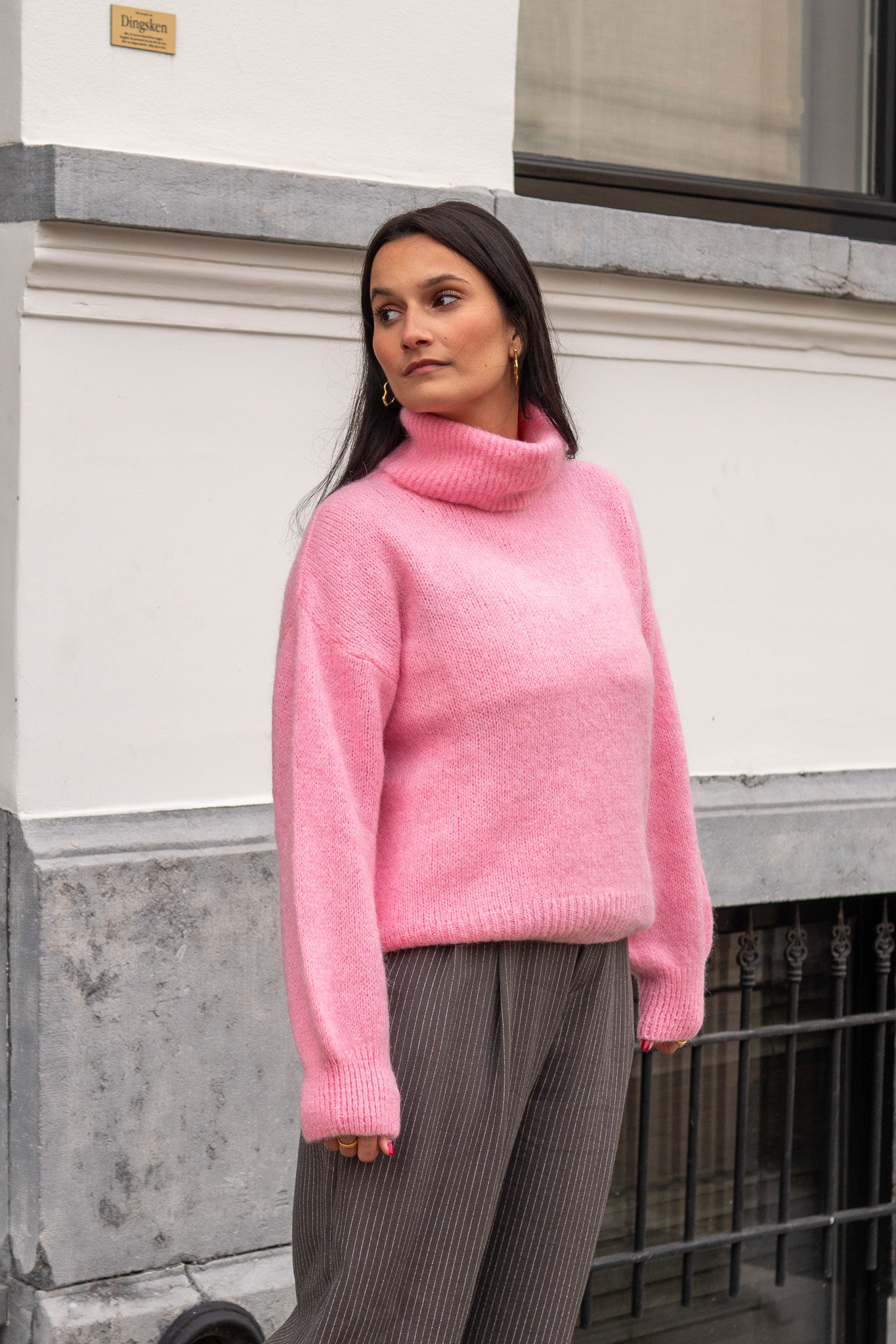 Liv Rollneck Knit Pink