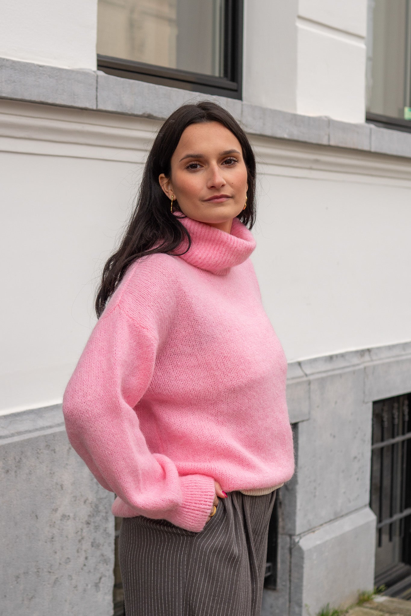 Liv Rollneck Knit Pink