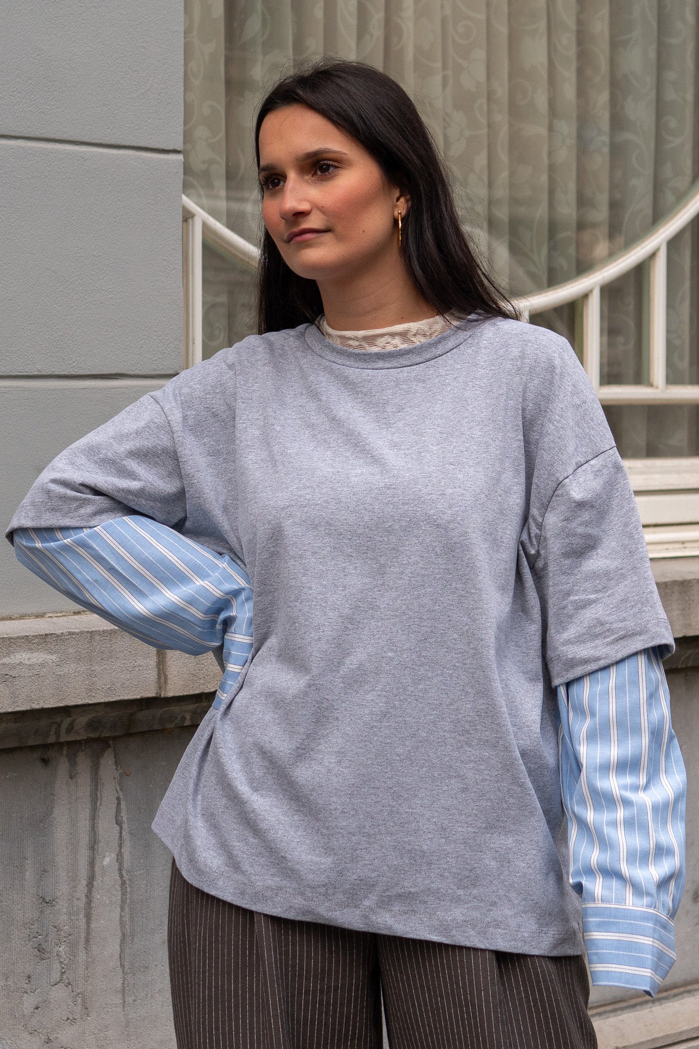 Lucille Shirt Grey Onesize