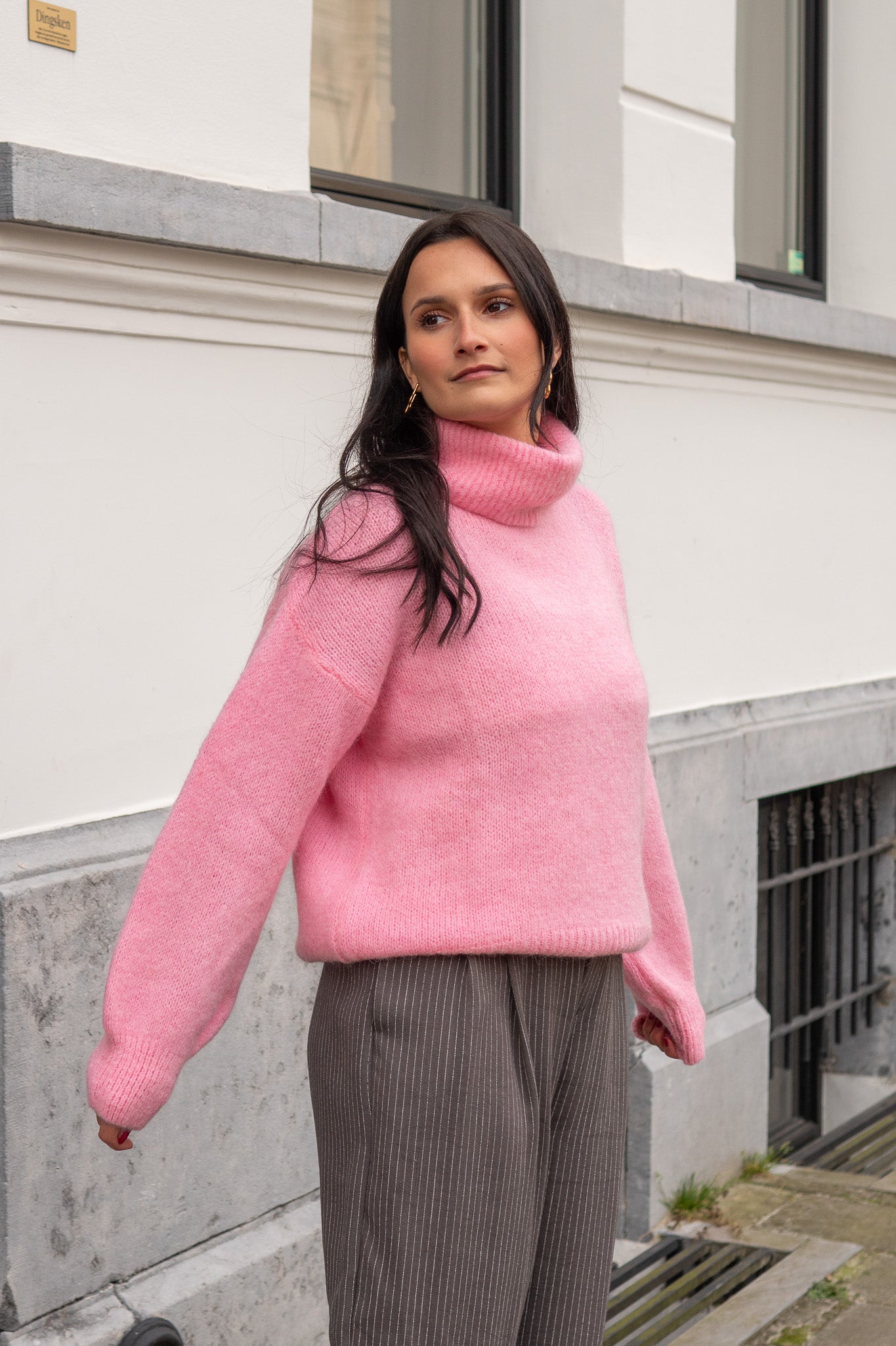 Liv Rollneck Knit Pink