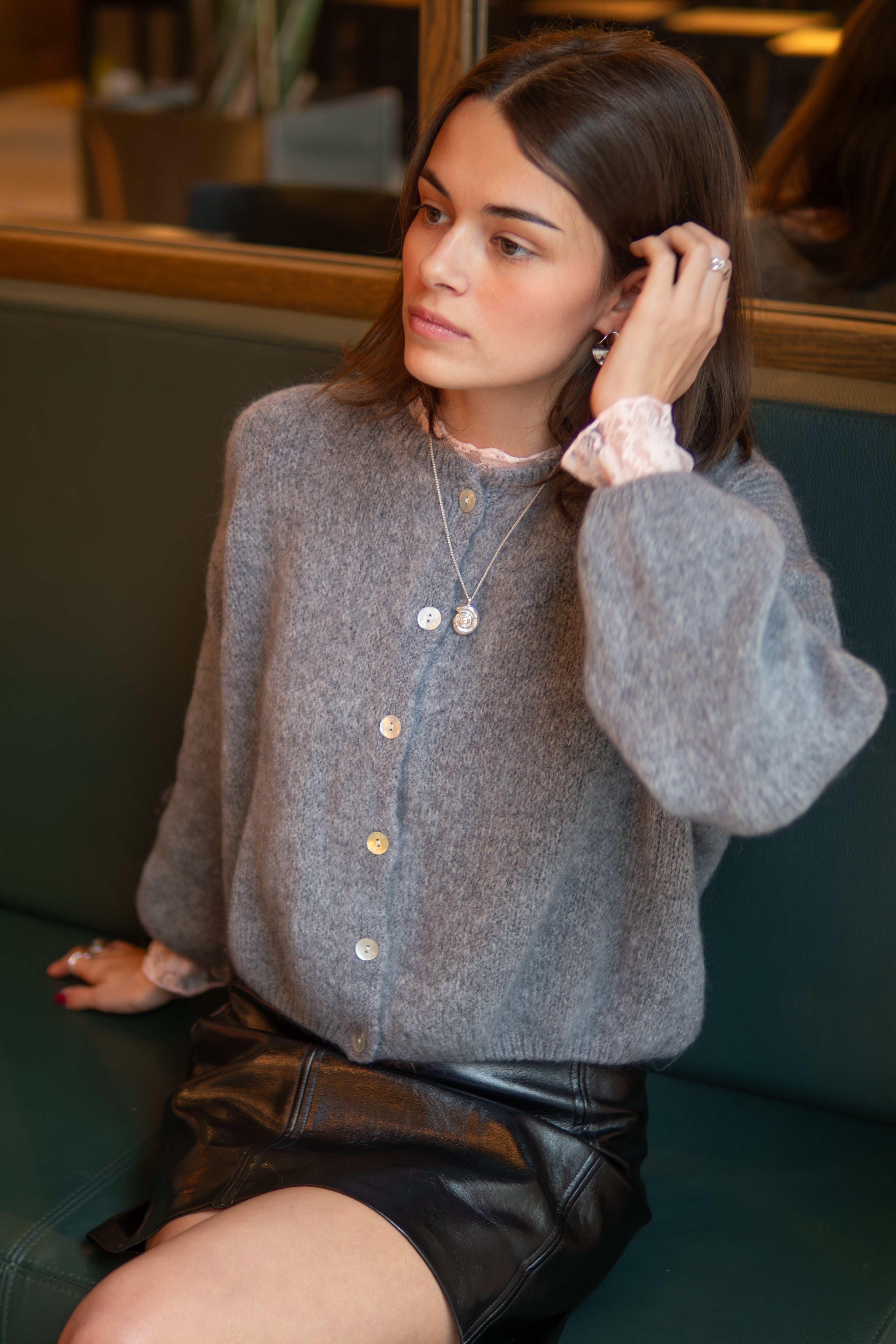 Bernie Cardigan Dark Grey