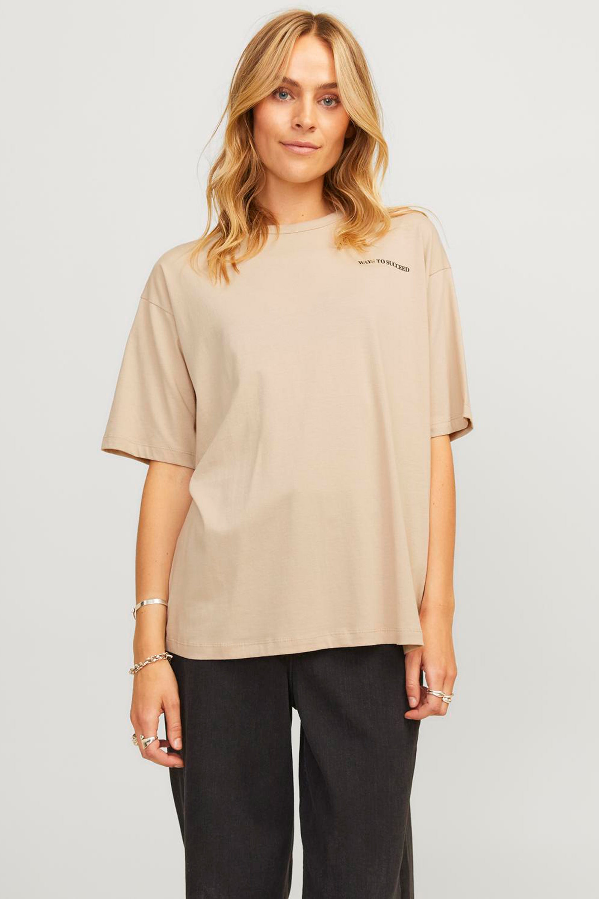 Carol Loose Tee Feather Gray Ways To Succeed