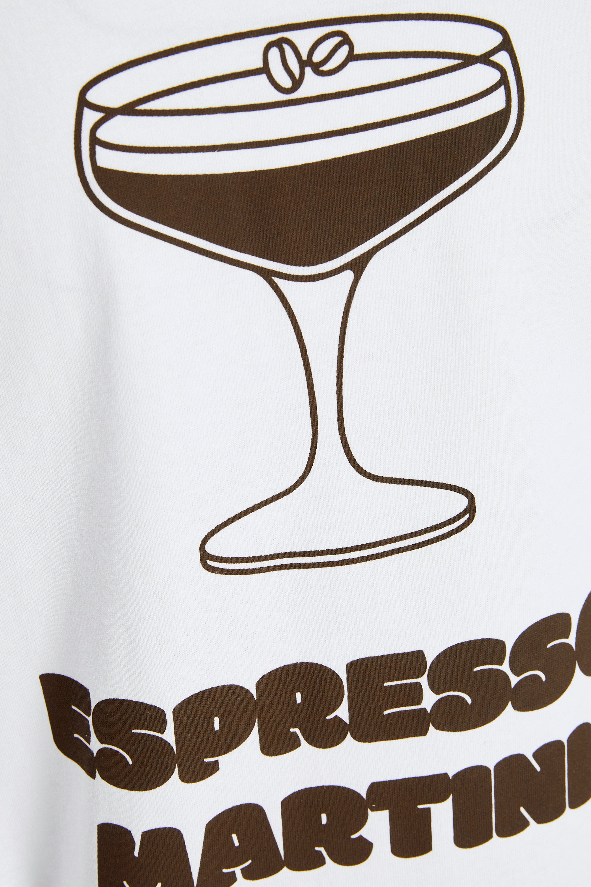 Ebba Loose Tee Bright White Espresso Martini