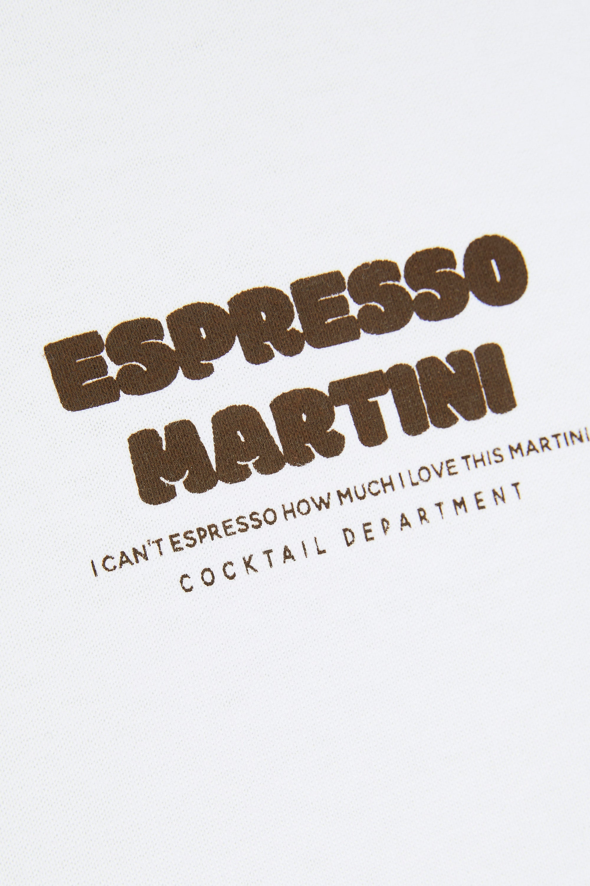 Ebba Loose Tee Bright White Espresso Martini