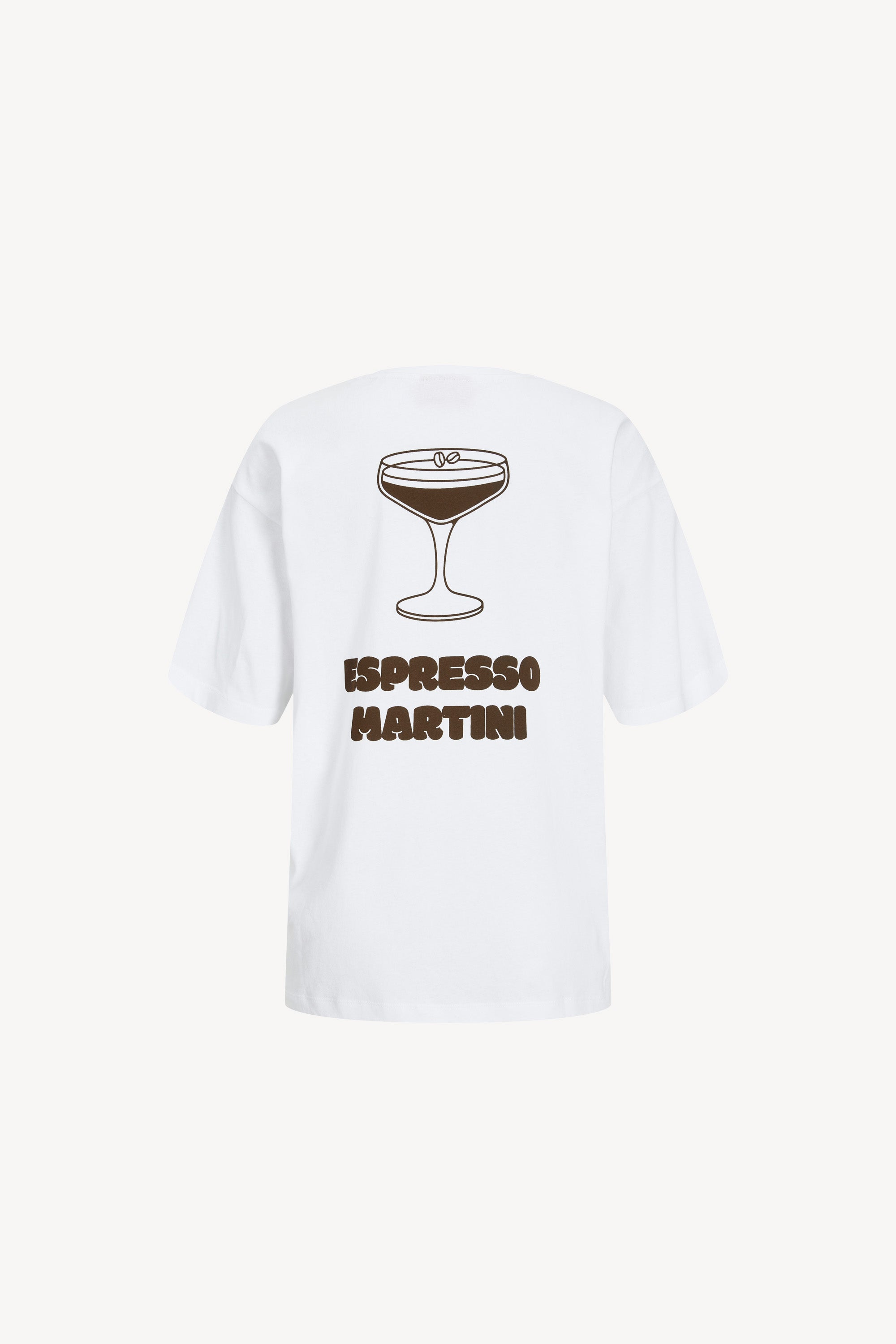 Ebba Loose Tee Bright White Espresso Martini