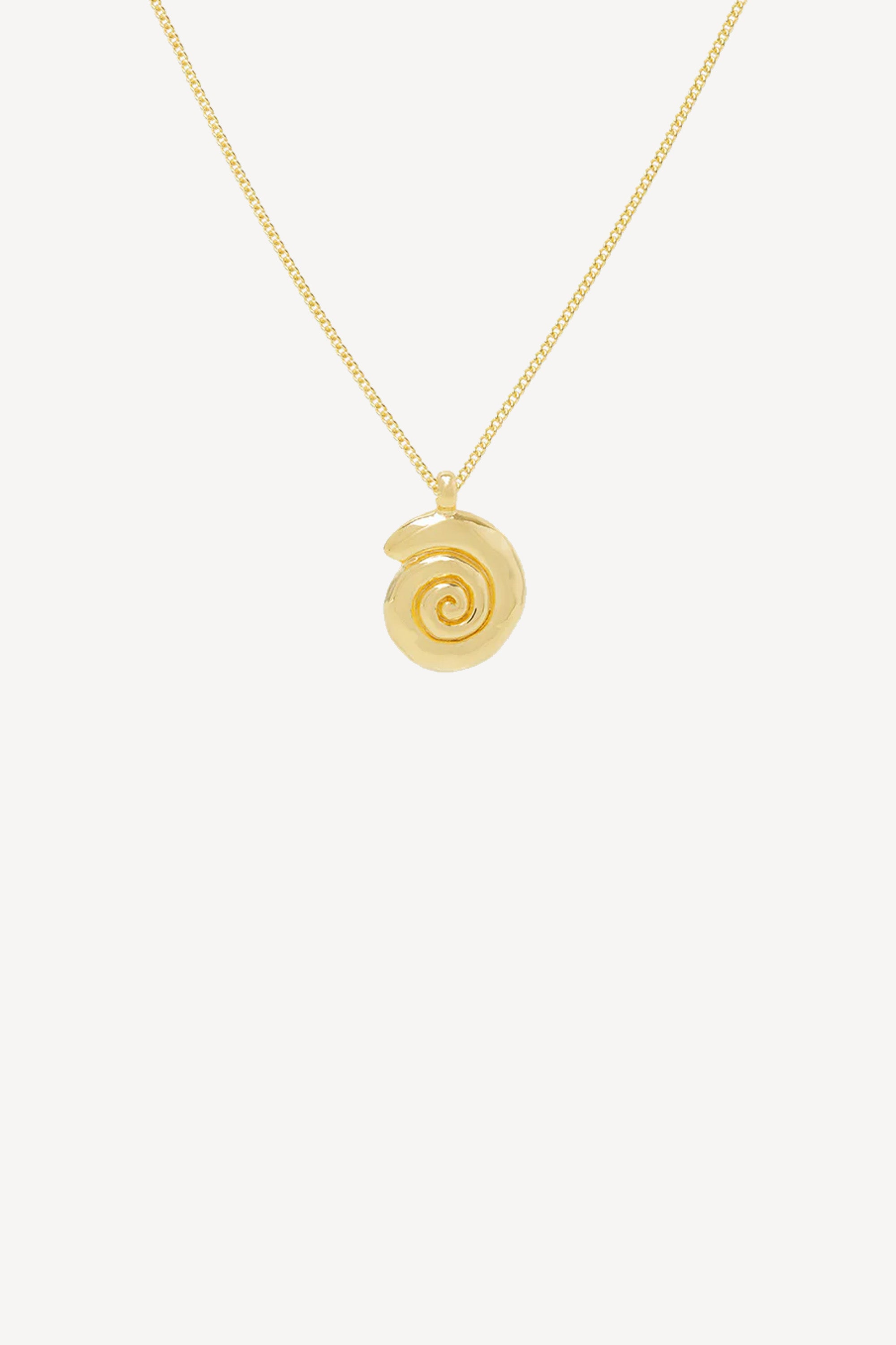Ocean Swirl Necklace Gold