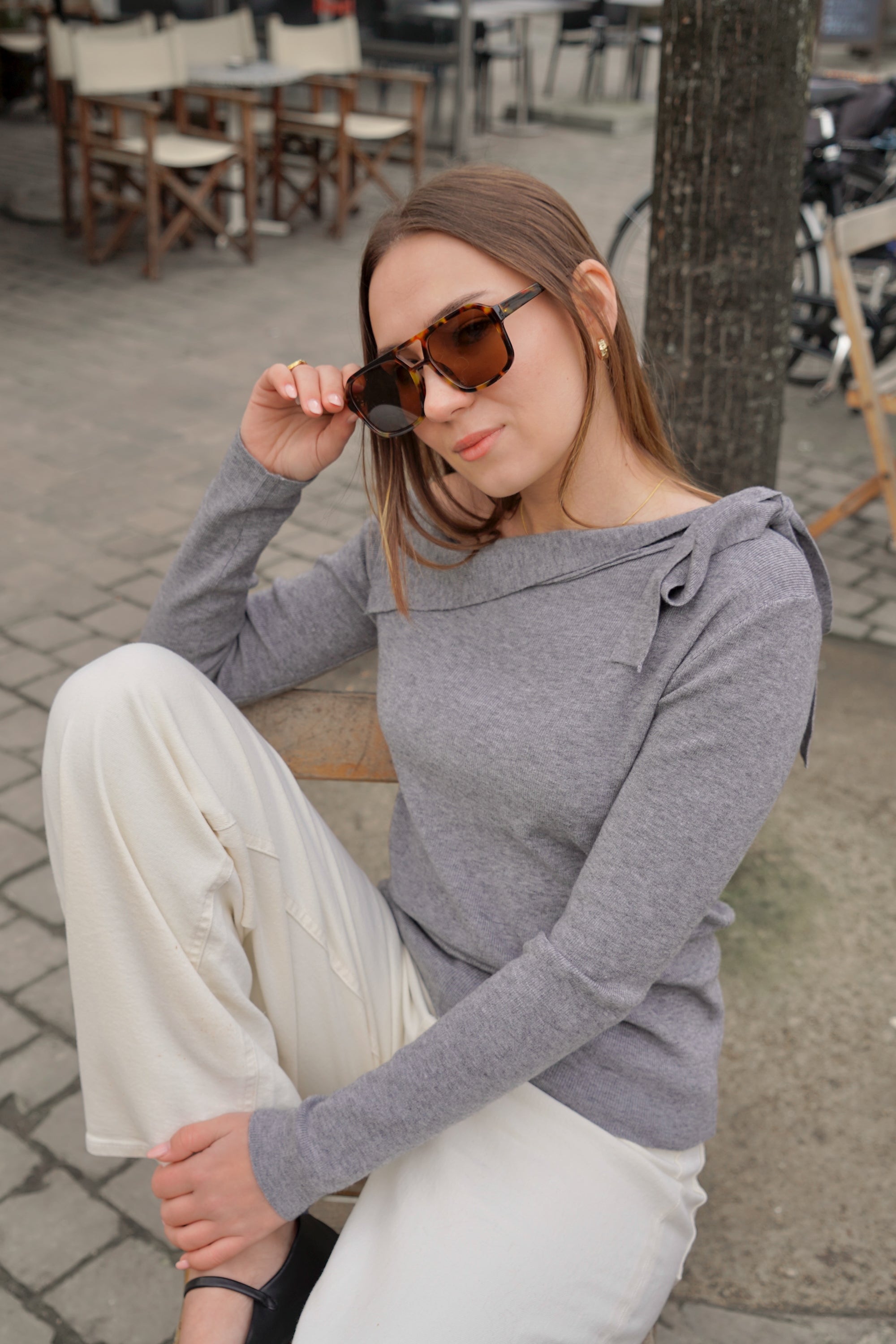 Beau Longsleeve Knit Grey