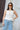 Annie Smocked Top White