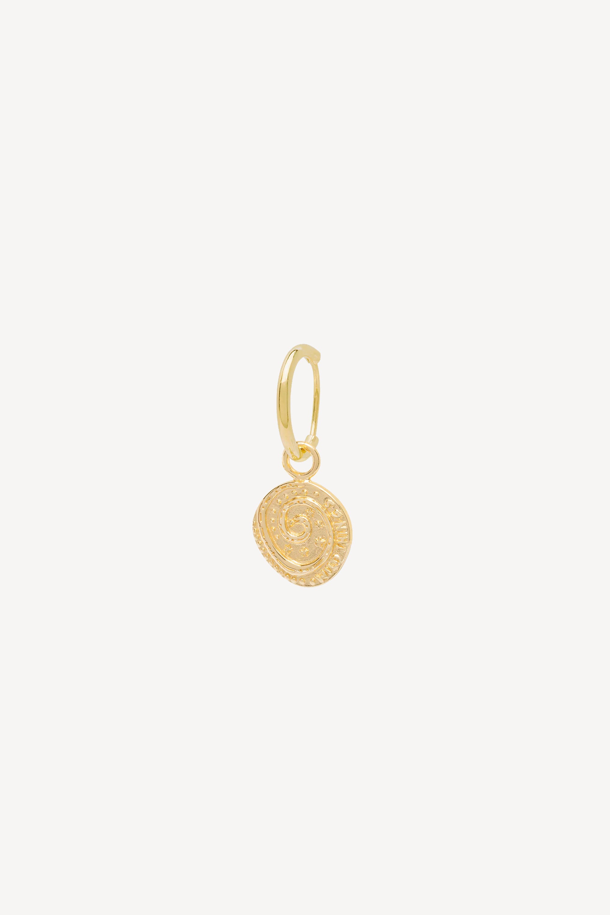 Snake Coin Earring Gold