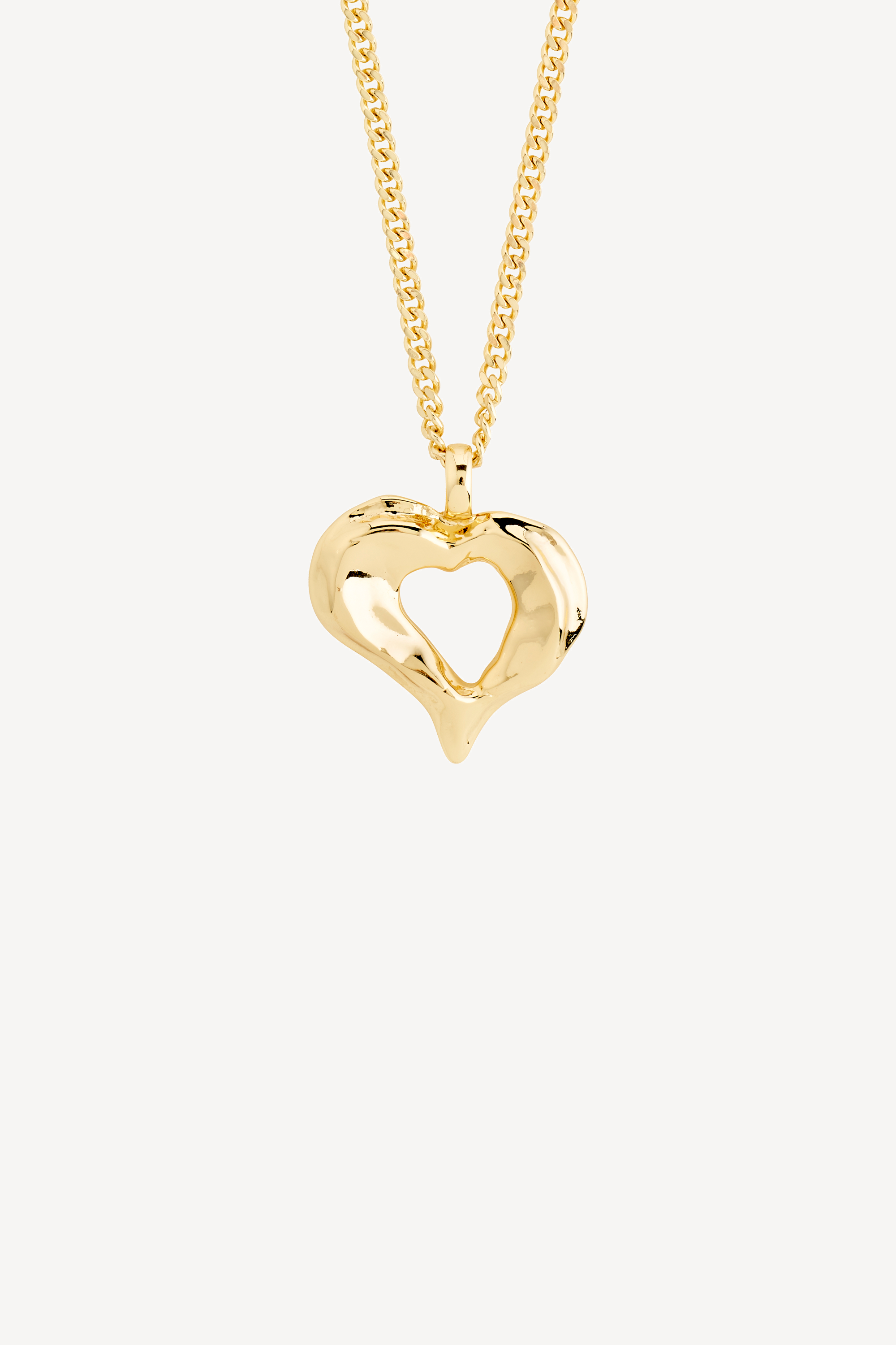 Tide Heart Necklace Gold