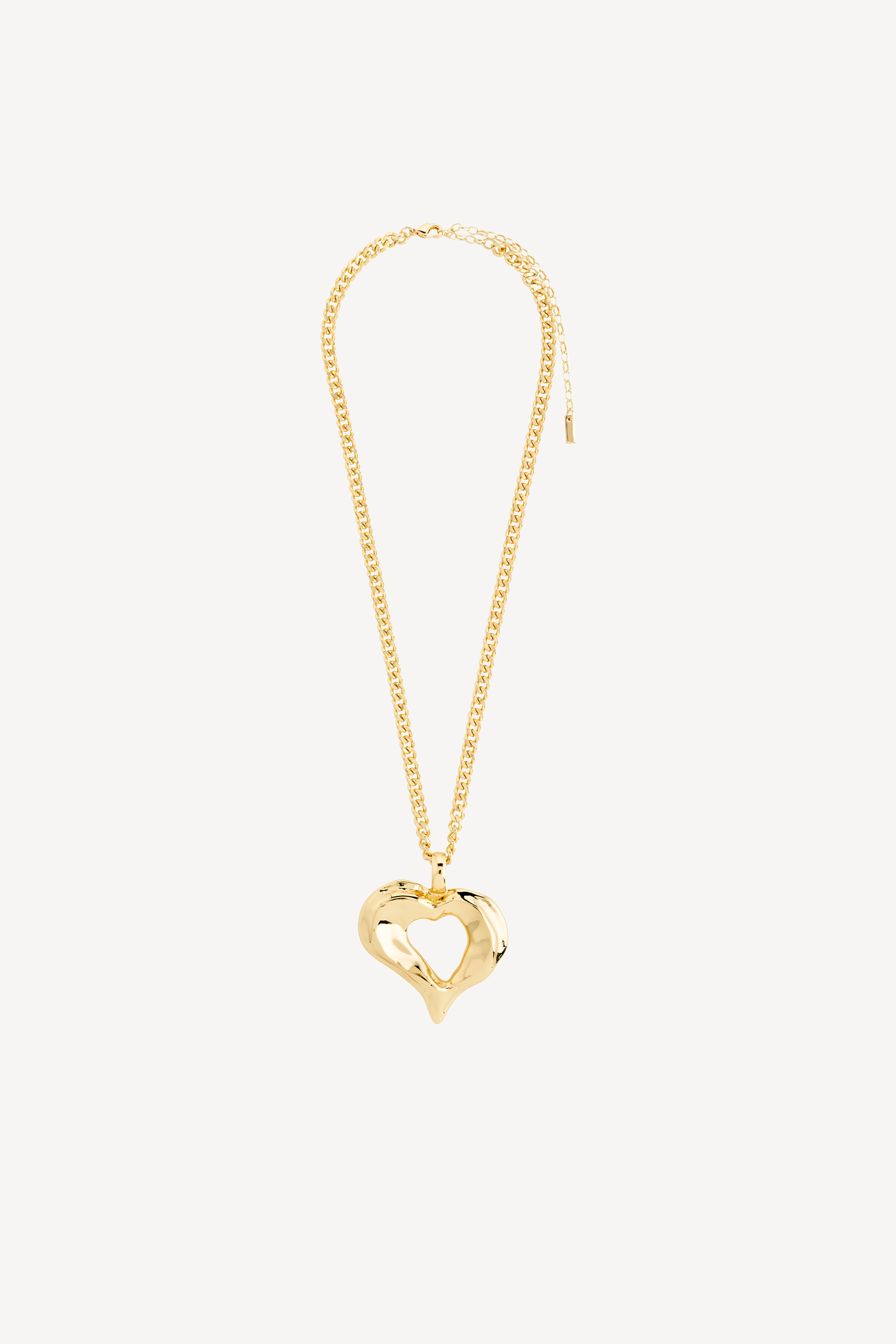 Tide Heart Necklace Gold