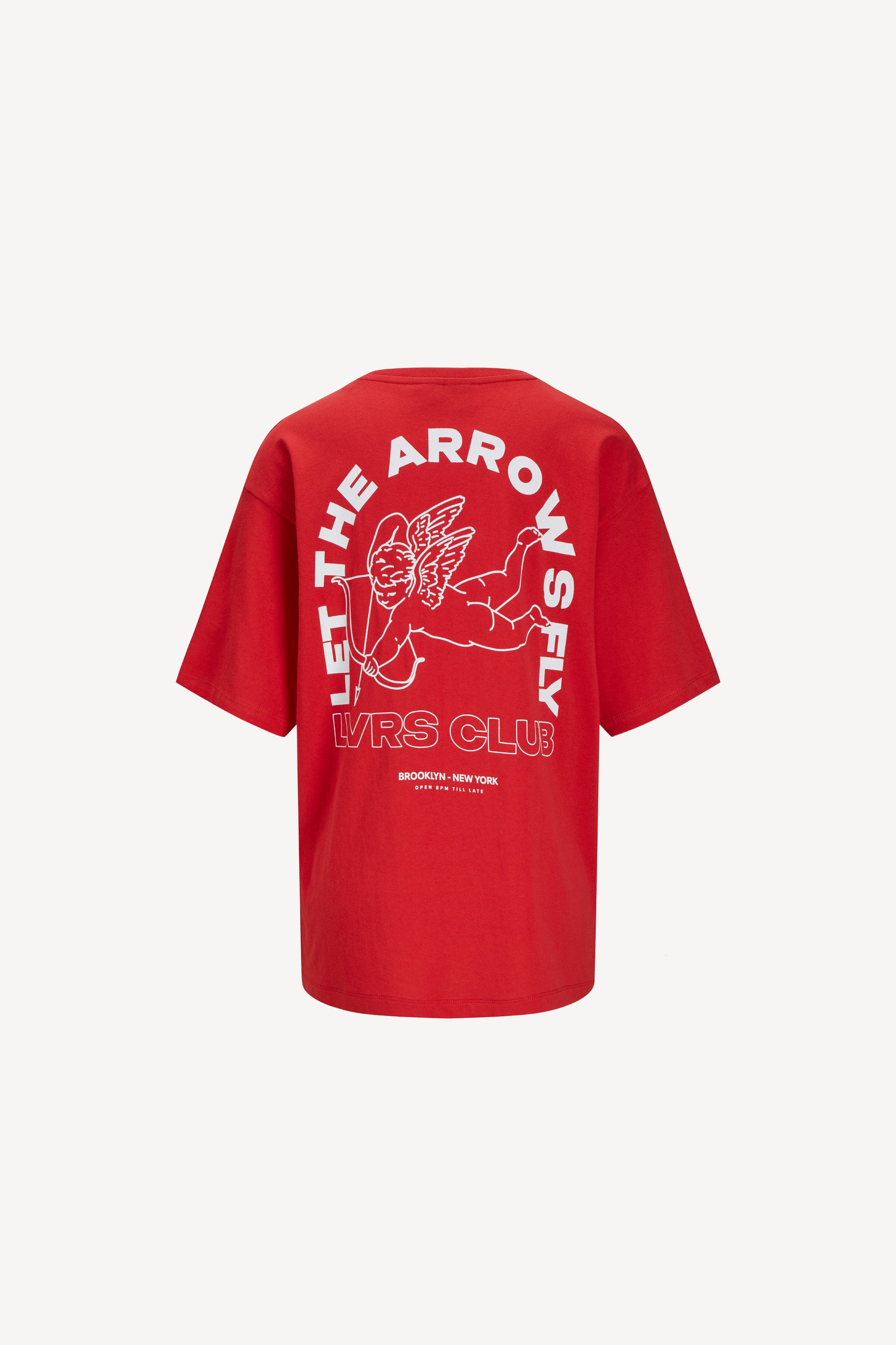 Valentine Loose Tee Racing Red